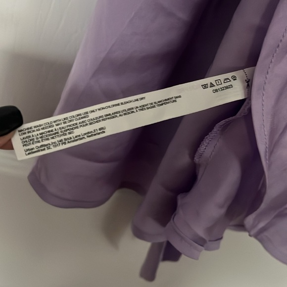 Free People: Like me or Love me mini Slip: Lavender Wrap Dress size S - Picture 6 of 7